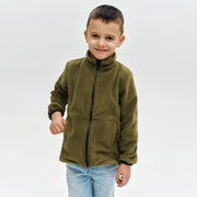 Kids Fleece Full Zip - Light Green