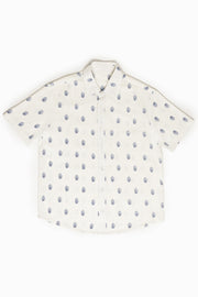 Anchor Tryzub – White Linen Shirt