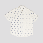 Anchor Tryzub - White Linen Shirt