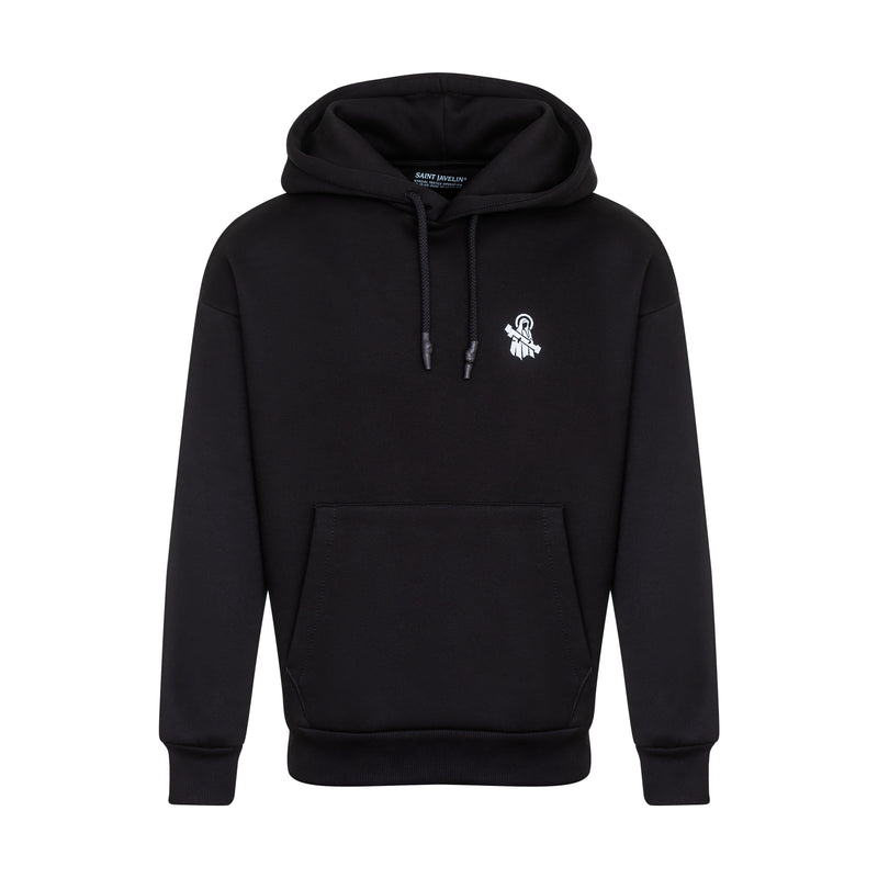 Oversized Saint Javelin Hoodie - Black