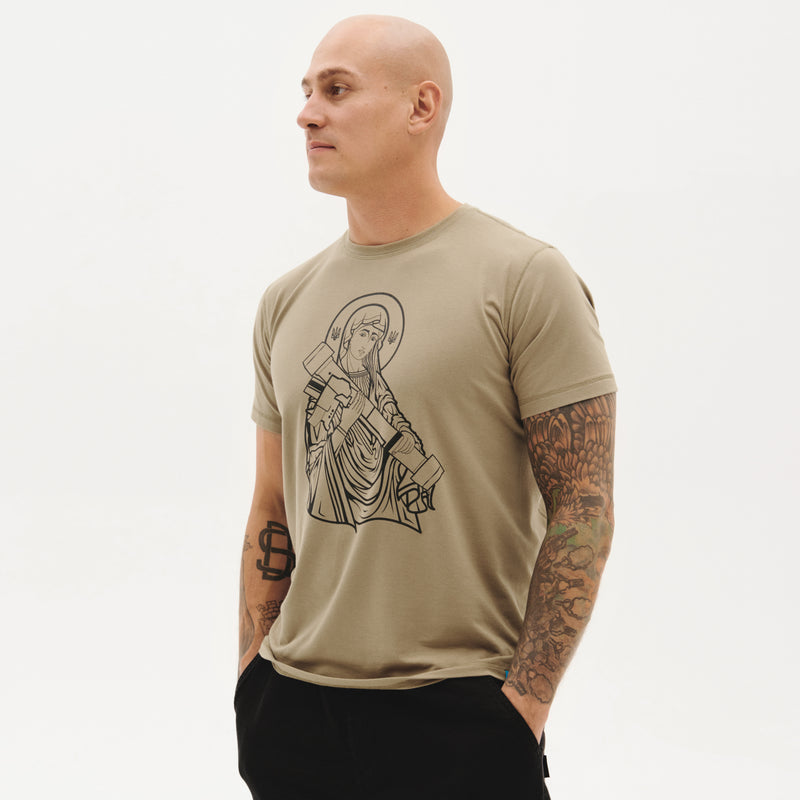 Saint Javelin Athletic-Cut Bamboo T-Shirt - TAN499