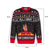 Knitted BURNING KREMLIN Christmas Sweater