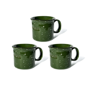 Ceramic Camping Mug 3-Pack