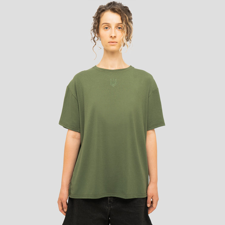 Green on Green Tryzub – Bamboo T-Shirt