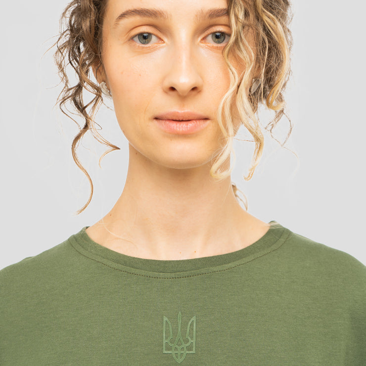 Green on Green Tryzub – Bamboo T-Shirt