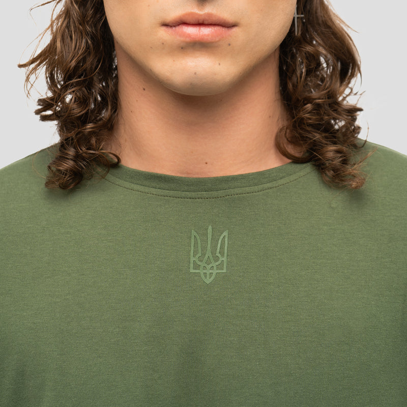 Green on Green Tryzub - Bamboo T-Shirt