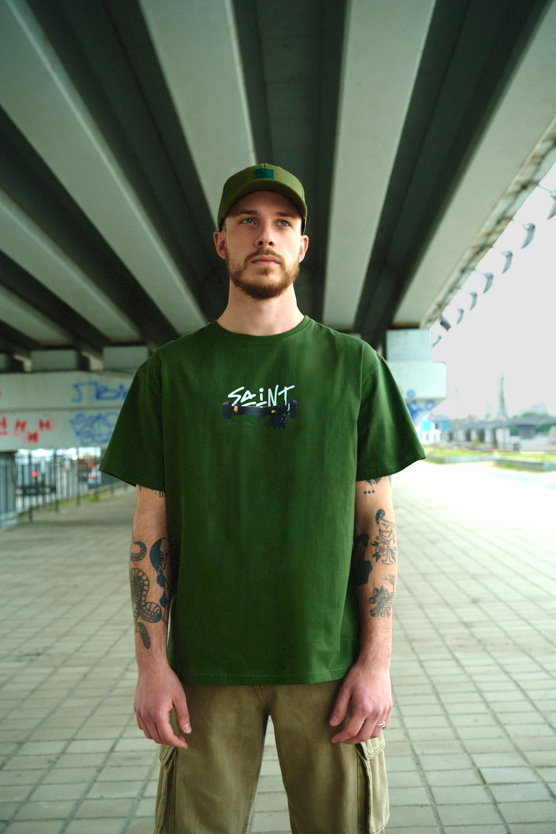 Javelin Graffiti – Khaki Green T-shirt