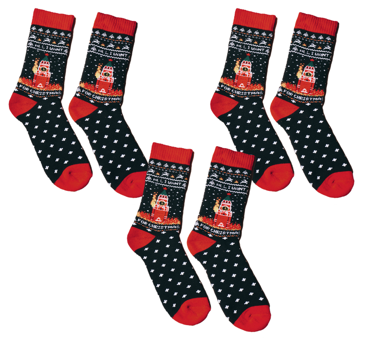 Burning Kremlin Christmas Sock 3-Pack