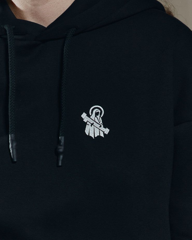 Oversized Saint Javelin Hoodie - Black