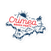 Crimea Beach Party Map – Sticker