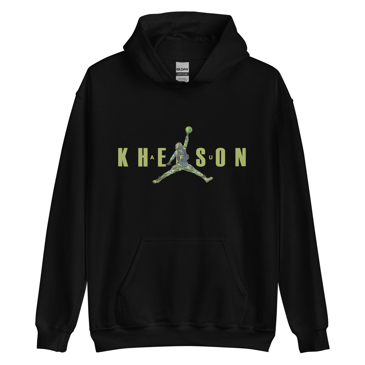 Kherson - Watermelon Warrior Army Green - Adult Hoodie